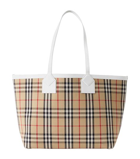 burberry london check tote bag|Women’s Designer Tote Bags .